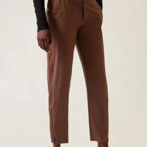 Athleta Brooklyn Ankle Pant Mahogany Brown Size 2 NWT